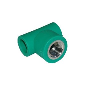 TÉ FILETÉ PPR 25 - 3/4" FEMELLE - FEMELLE
