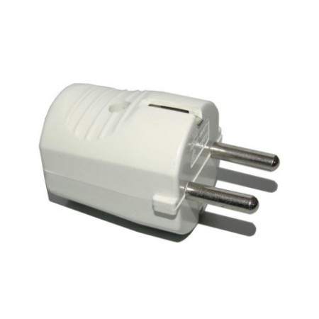 PRISE MÂLE 2P+T SCHUKO 10-16A ORL. LATÉRAL