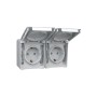 EFAPEL SCHUKO HORIZ DOUBLE SORTIE AVEC OBTUR GRIS